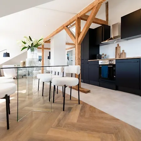 2 Bedroom Loft - Luxus - Modern - Parkplaetze - Kaffee - Netflix - Weinbergblick - Kueche - Balkon Lejlighed Rüdesheim am Rhein