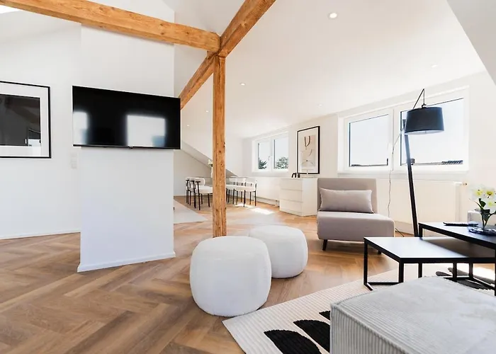 2 Bedroom Loft - Luxus - Modern - Parkplaetze - Kaffee - Netflix - Weinbergblick - Kueche - Balkon Appartement Rüdesheim am Rhein