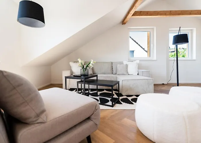 Appartement 2 Bedroom Loft - Luxus - Modern - Parkplaetze - Kaffee - Netflix - Weinbergblick - Kueche - Balkon Rüdesheim am Rhein